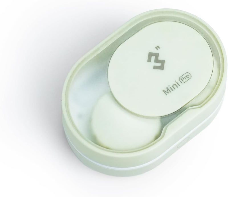 3N Soft Contact Lens Cleaner with Advanced Electrophoresis Technology, ReO2 Mini Pro, with Mirror and Tweezer (Green) - Image 1